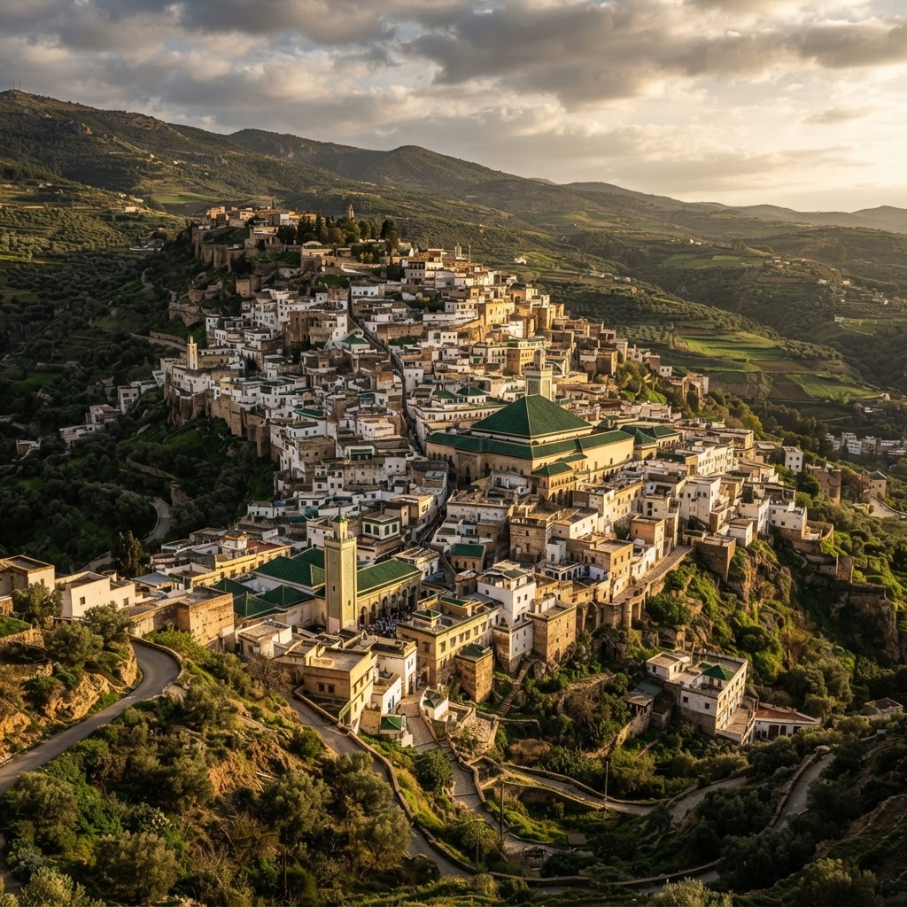 Hillside town of Moulay Idriss